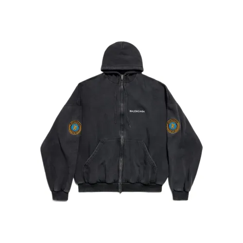 Balenciaga Свитшот Свободного кроя Мужской Черный