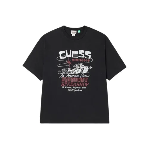 GUESS Мужские черные футболки