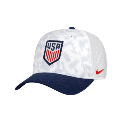 Nike Хлопок Полиэстер Бейсболки Унисекс Белый