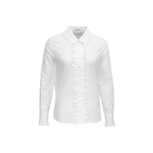 SAINT LAURENT FW21 Рубашка Женская Белая