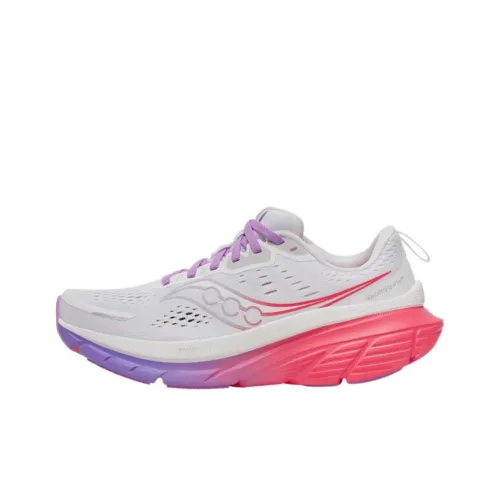 Saucony Guide 18 Low Топ Беговые кроссовки Женские Серый Розовый