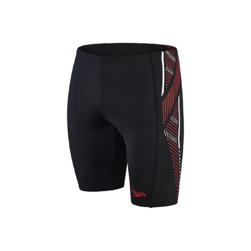 Speedo Черный/Красный Мужские Плавательные Шорты