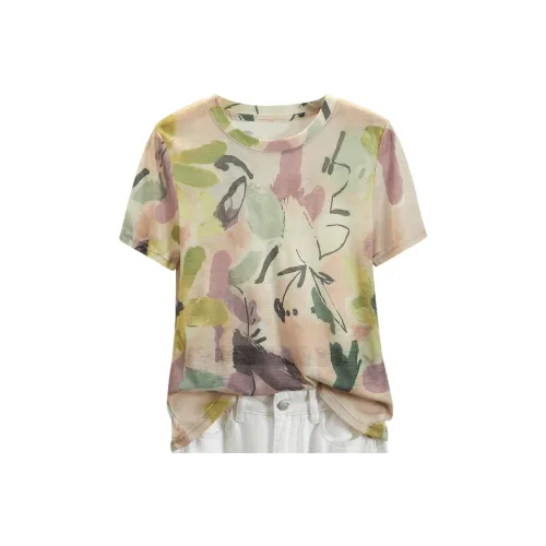 TOUCH Розовый зеленый Многоцветный Женские футболки