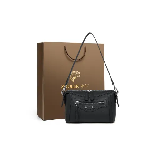 ZOOLER Сумка через плечо из натуральной коровьей кожи женская черная