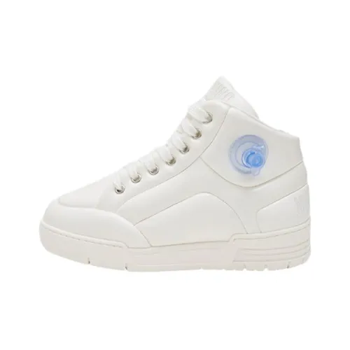 MOSCHINO Надувной MID Топ Скейтборд Кроссовки Женские Белые