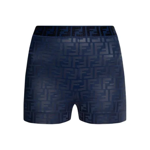 FENDI Повседневные шорты Женские Blue