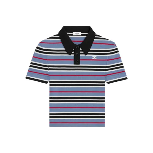 CELINE SS25 Поло Женское Многоцветное