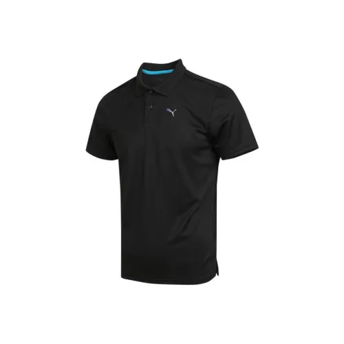 PUMA Мужская поло рубашка черного цвета