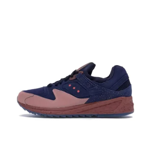 Saucony Grid 8500 Устойчивые к истиранию Низкие Беговые кроссовки Мужские Морской синий