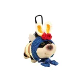 Пчелка Собака [Желто-синий Кролик Ухо Обмотка Длинный Шнурок + Черный Браслет-шнурок]