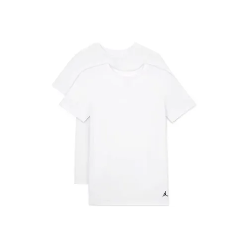 Джордан T-рубашка Детская одежда T-рубашка 2 упаковки Белый Детский