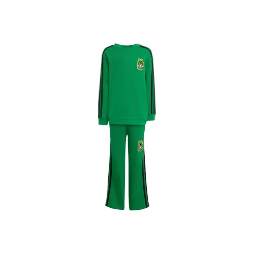 Adidas Originals X Minecraft Коллаборация Повседневная спортивная одежда Зеленый Дети 3-7 лет
