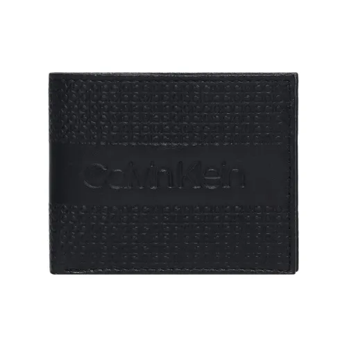 CALVIN KLEIN Кожа Кошелек Мужской Черный