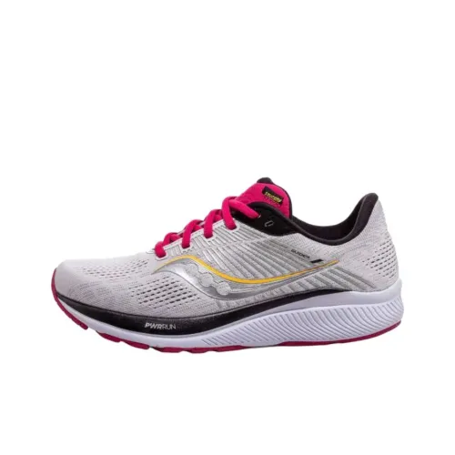 Saucony Guide 14 Устойчивые к истиранию Низкие Кроссовки для Бега Женские Серебряные