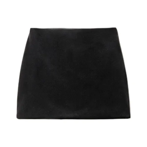 MIU MIU Повседневные короткие юбки Женские Черный