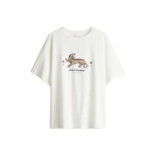 H&M Белые Женские Футболки