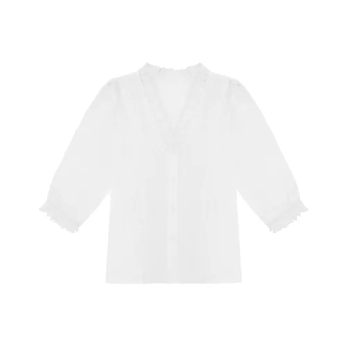 MJTAIYANG Белые Женские Рубашки