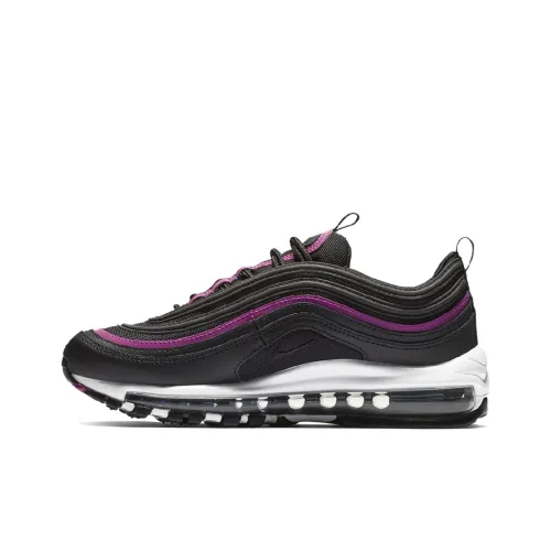 Nike Air Max 97 Устойчивые к истиранию Низкие Беговые кроссовки Женские Черные
