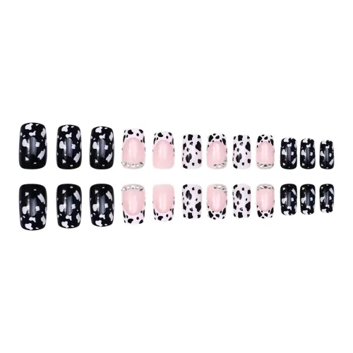 WW 503 Носимые листы для ногтей для искусства ногтей False Nail Фиолетовый Цветочный Лист Расширяемые Накладные ногти