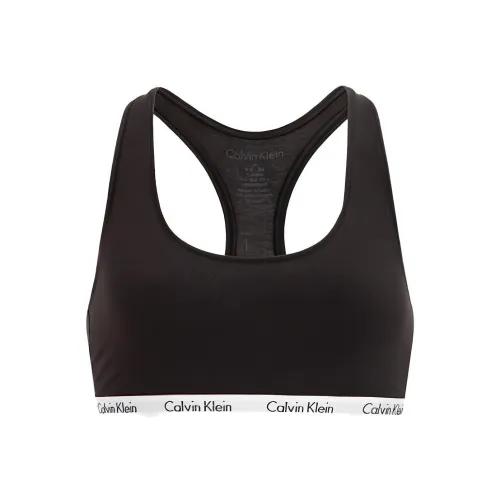 Calvin Klein Черные Женские Спортивные Майки Без Рукавов