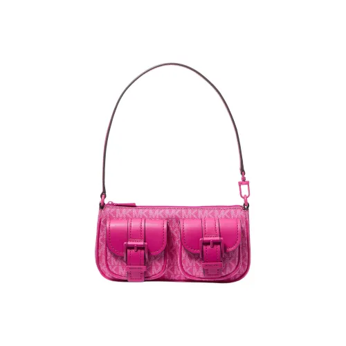 MICHAEL KORS Покрытый холст Сумка через плечо Маленькая Женская Барби Розовый