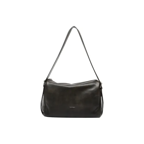 Tanita West Коровья кожа Тоут Сумка Сумка для покупок Сумка на плечо Большая Женская Кофейная