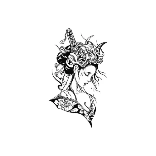 Gentle Welcome Японский Geisha Травяной Сок Наклейка Водонепроницаемый Длинный Тривальный Премиум Полуперманентный