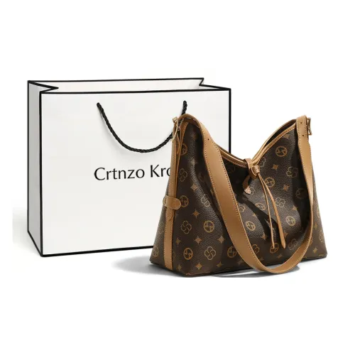 Crtnzo Kroez Сумка через плечо из синтетической кожи тоут стандартная женская кофейного цвета