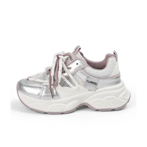 HUANQIU Устойчивые к истиранию амортизаторы Низкий топ Кроссовки с толстой подошвой Женские