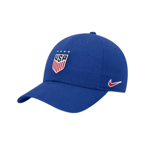 Nike 100% хлопок Кепки Унисекс Синий