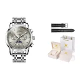 Стальной браслет, настоящий, серый