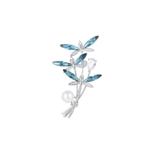 Фиолетовый Пресноводный Жемчуг Броши Унисекс