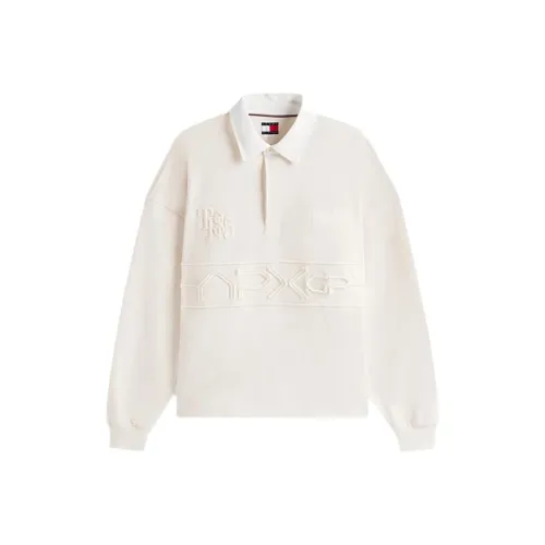 Tommy Hilfiger x F1 KUANGBIAOFEICHEDIANYING LIANMINGKUAN SS25 Поло Мужское Сливочный