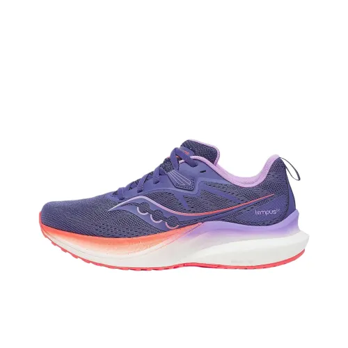 Saucony Tempus TanTu 2 Амортизация Низкий Топ Беговые кроссовки Женские Фиолетовый