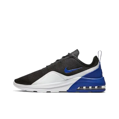 Nike Air Max Motion 2 Устойчивый к истиранию Низкий Топ Повседневная обувь Мужская Черный Белый Синий