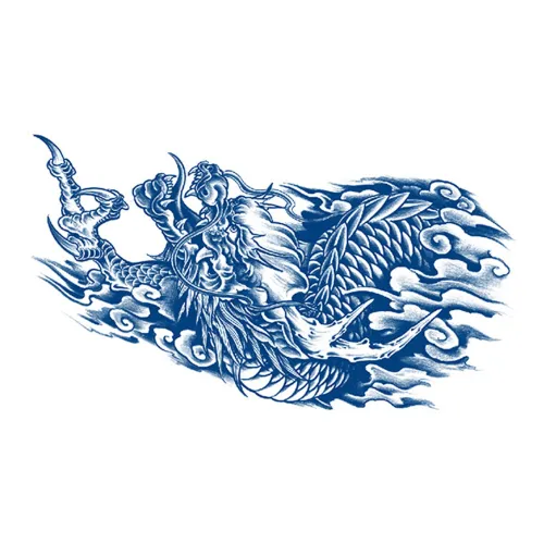 LIEJI Летящий дракон В облаках Травяные Временные татуировки