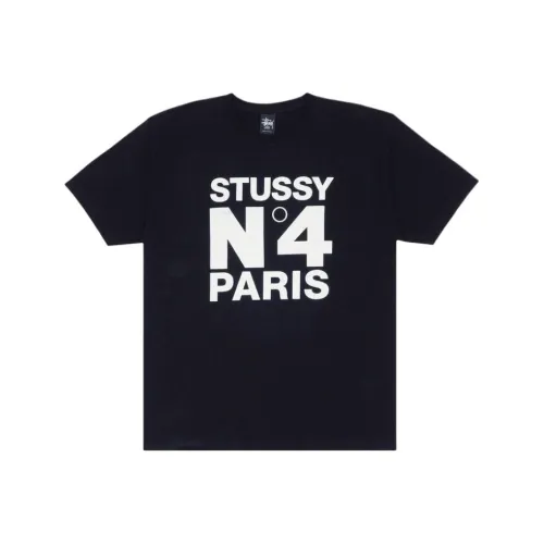 Stussy Черная Унисекс Футболка