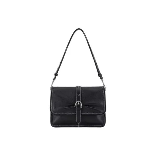 COCCINELLE Abigail Коровья кожа Сумка на плечо Большая Женская Черная