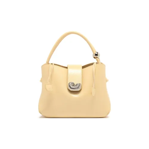 MICOCAH ПУ (полиуретан) Ведрообразная сумка Сумка Стандартная Женская Солнечный желтый Яичный белый