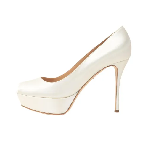 SERGIO ROSSI Alton Bridal Узкий каблук Высокие каблуки 7,5 см Женские Белые