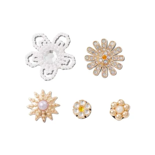 Crocs Аксессуары для обуви из цинкового сплава Женские Золотого цвета