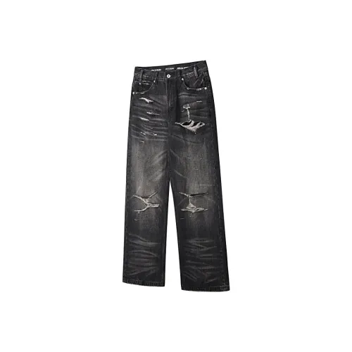 г TRE Черно-серые Унисекс Джинсы