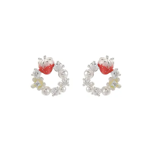 Серьги-гвоздики Vegetarian Alloy Women's