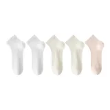 2 Белых + 2 Молочно-белых + 1 Розовый (5 пар)