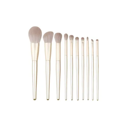 YUANQISHANGSE Позолоченный 10 шт Набор кистей для макияжа Мягкий и Дружественный к коже 10 пар