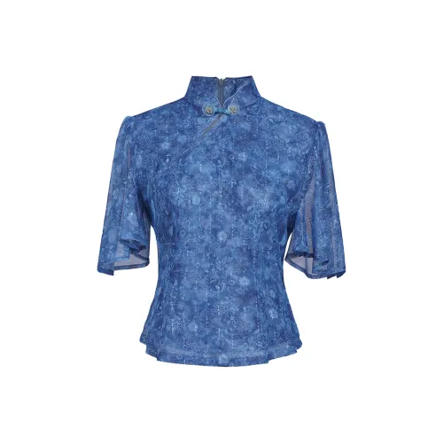Devanro Синие Женские Рубашки