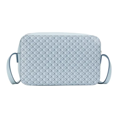 Calvin Klein Сумка через плечо из смешанного материала маленькая женская кремово-синяя