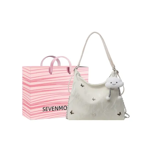 SEVENMOONS ПУ (полиуретан) Сумка через плечо Стандартная Женская Экрю Серебристый Черный Синий Розовый