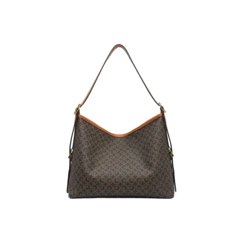 GOLDLION ПВХ Сумка через плечо Средняя Женская Коричневая Кофейная Черная