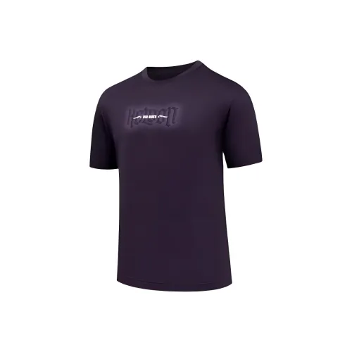 QIAODAN Сливовый фиолетовый Мужская T-рубашка